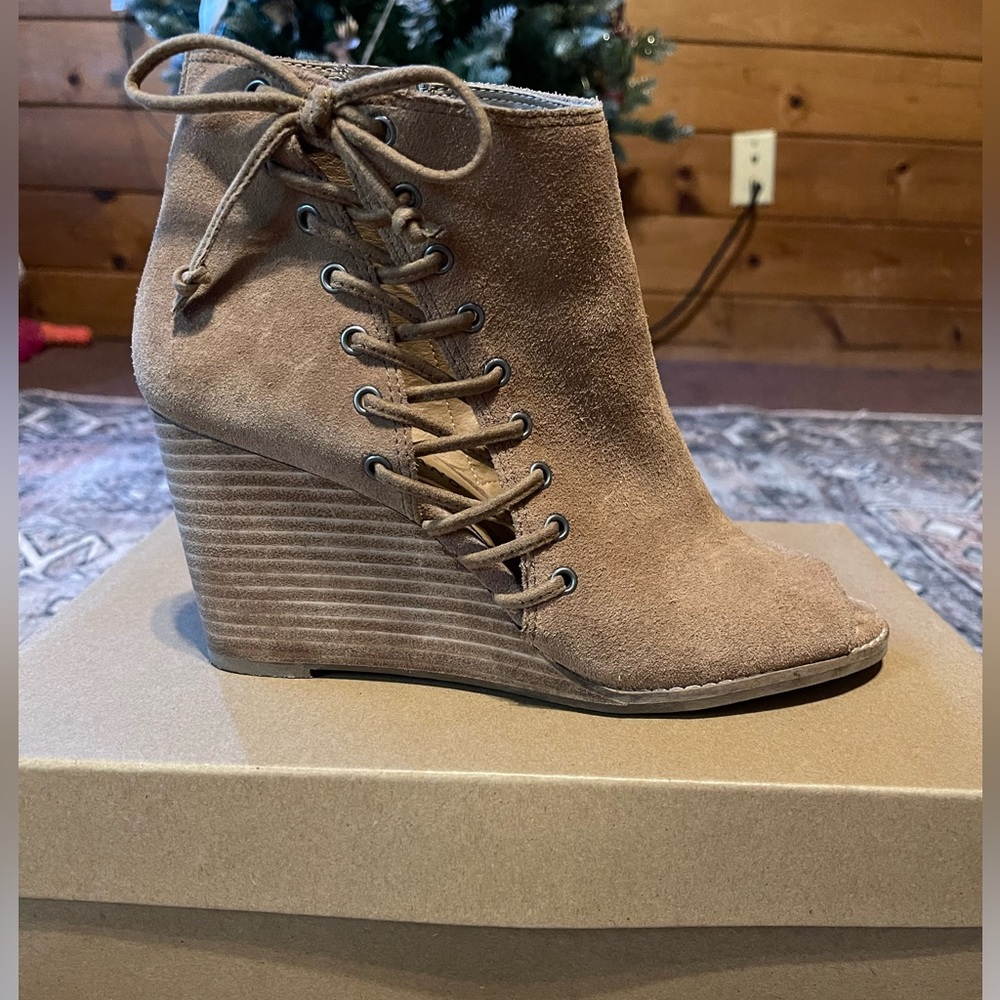 Lucky Brand Peep Toe Bootie